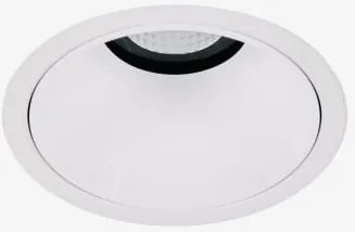 Downlight Led Embutido Com Moldura Redonda Ø8 Cm Em Alumínio Orelva Branco & 8 W & 23º & Branco Neutro 3500k - Sklum