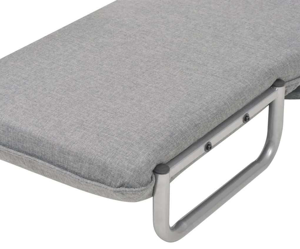 Poltrona/Cama Giratória em Tecido - Cinzento-Claro - Design Moderno