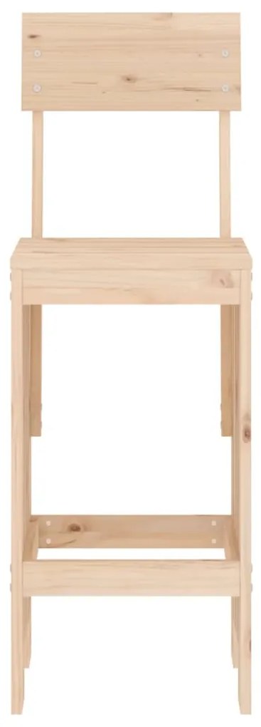 Cadeiras de bar 2 pcs 40x48,5x115,5 cm madeira de pinho maciça