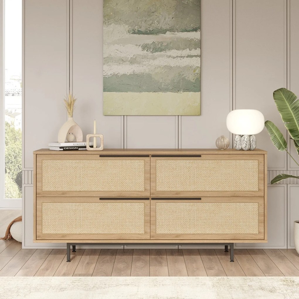 Console ON3 – Walnut – 160 cm x 74,3 cm x 44,5 cm