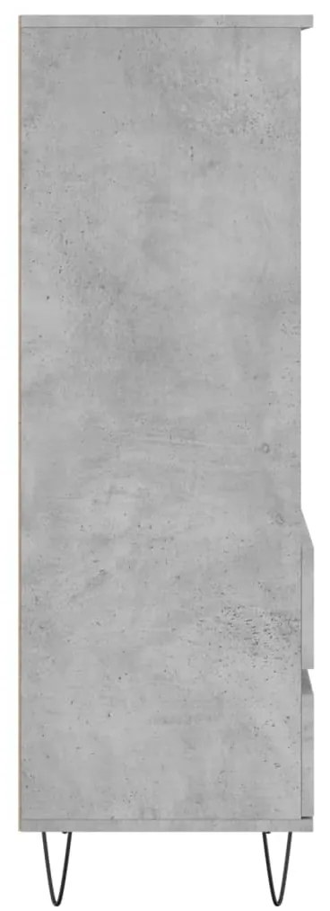 Aparador alto 40x36x110cm derivados de madeira cinzento cimento