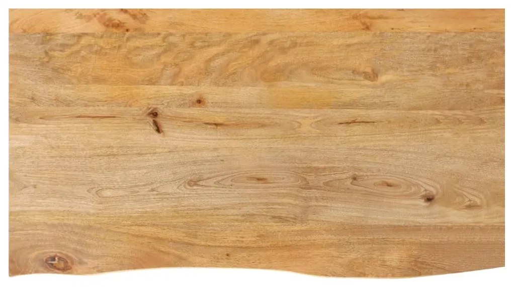 vidaXL Tampo de mesa c/ borda viva 120x60x2,5 cm mangueira maciça