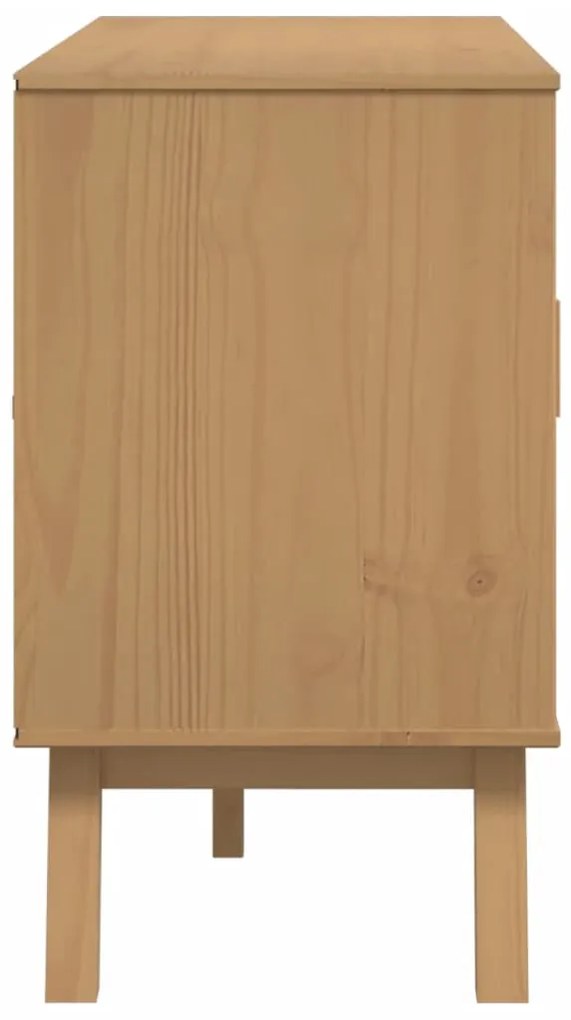 Aparador OLDEN 114x43x73,5 cm madeira de pinho maciça castanho