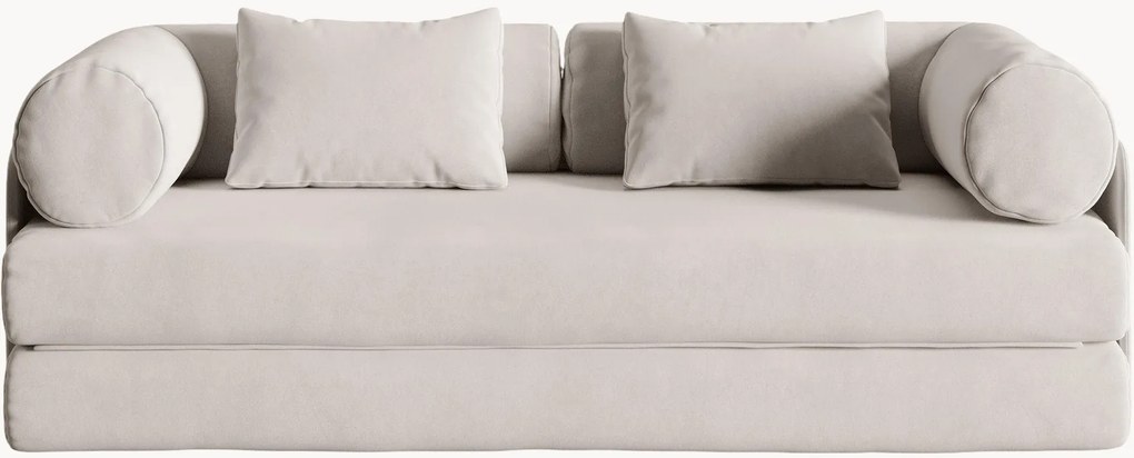 Sofá-cama em veludo Dreamy (2 lugares), L 206 cm