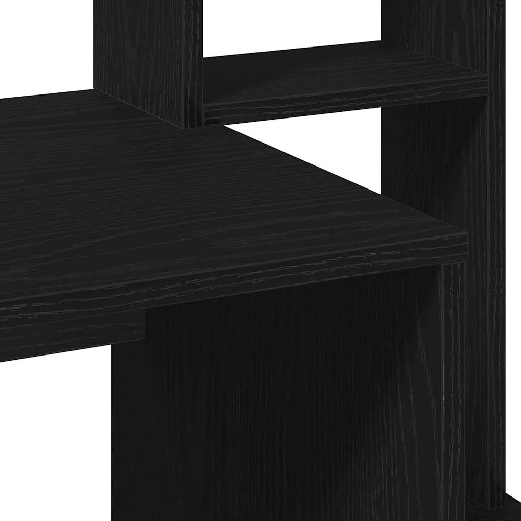 Secretária c/ prateleiras 100x45x140 cm derivados madeira preto