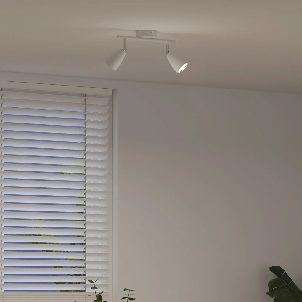 Spotlight de Teto 2 Way Adjustable White GU10
