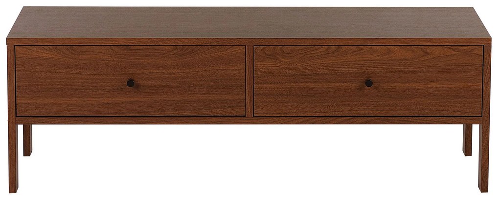 Móvel de TV castanho escuro CORINA Beliani