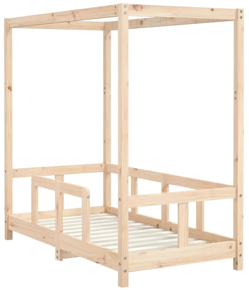 Estrutura de cama infantil 70x140 cm pinho maciço