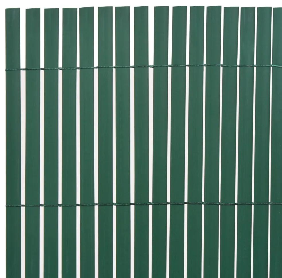 Cerca de jardim dupla face PVC 90x500 cm verde