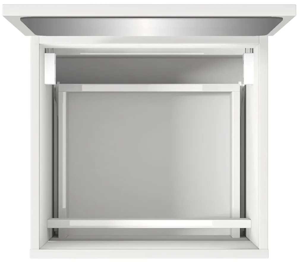 Armário de casa de banho com espelho madeira processada branco