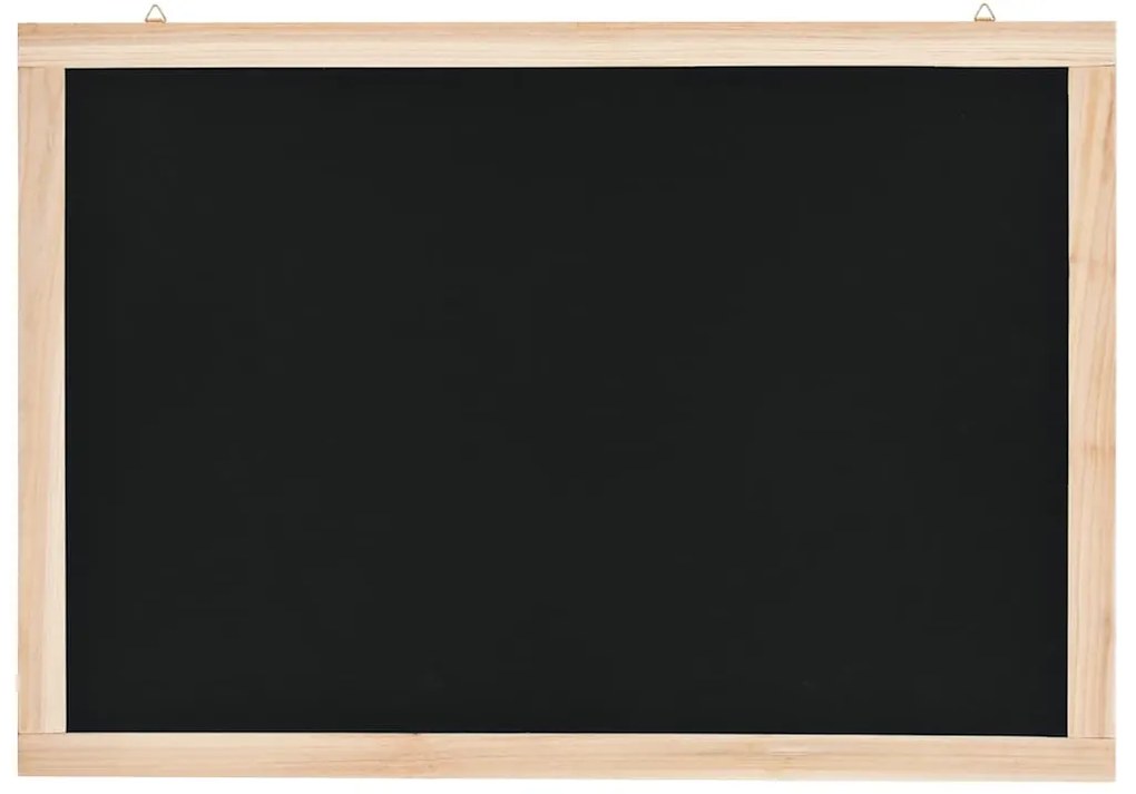 Quadro negro de parede em madeira de cedro 40x60cm