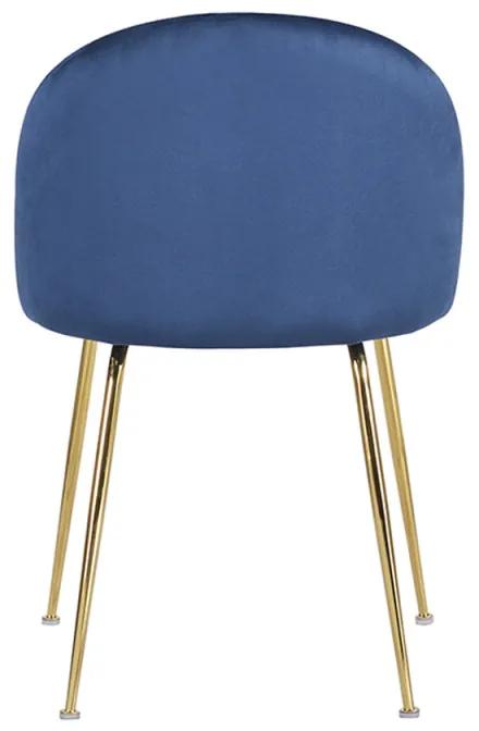 Pack 6 Cadeiras Golden Dalnia Veludo - Azul