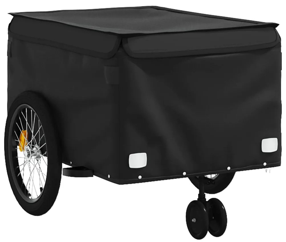 Reboque para bicicleta 45 kg ferro preto