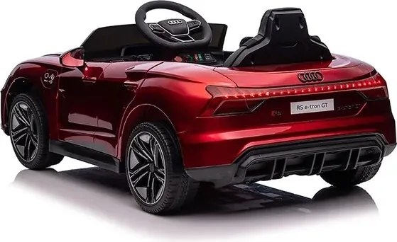 Carro elétrico para crianças Audi RS e-tron GT 12V com Pneus de borracha Vermelho