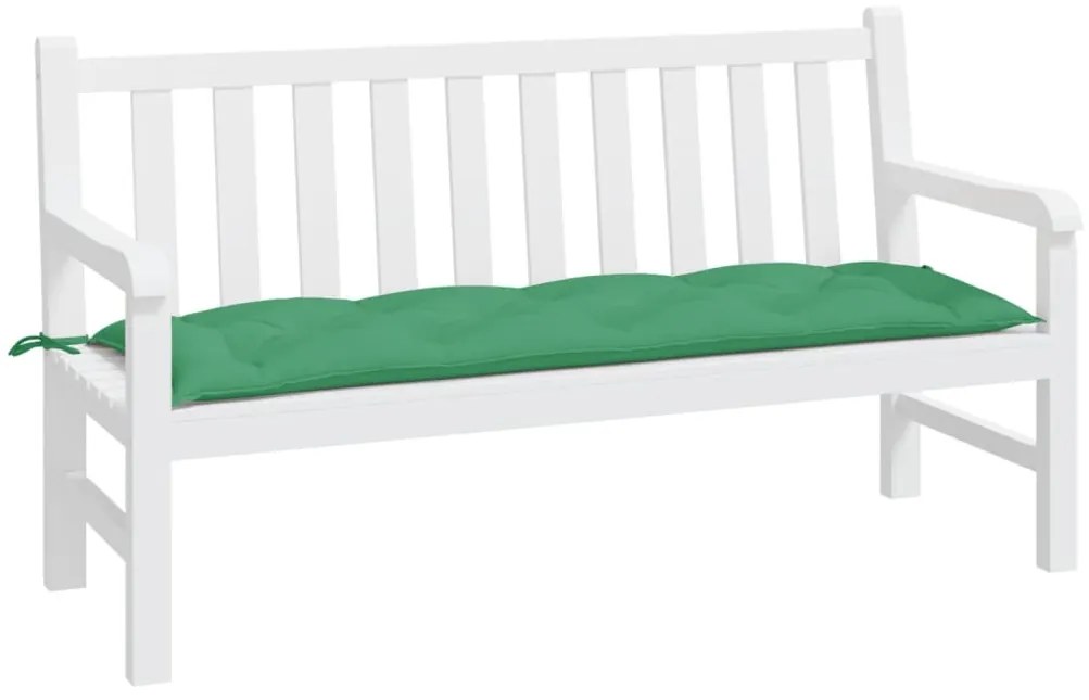 Almofadão p/ banco de jardim 150x50x7cm tecido oxford verde
