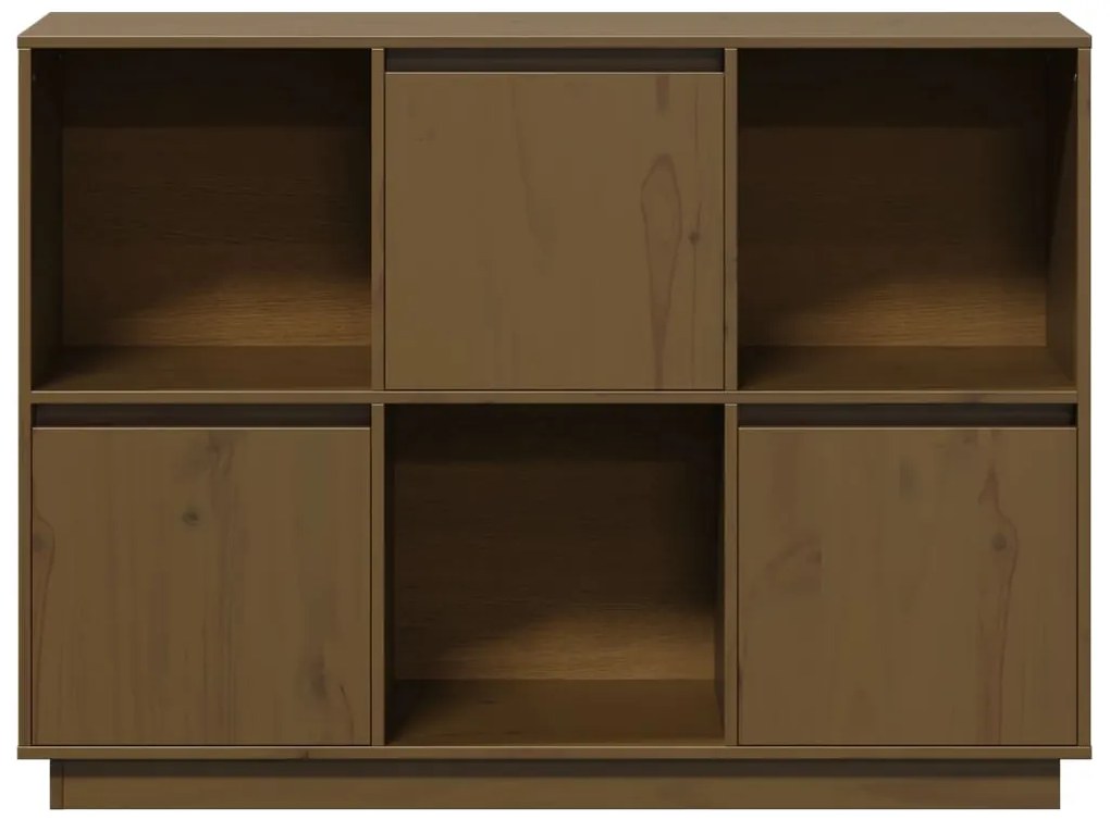 Aparadore 110,5x35x80 cm pinho maciço castanho mel