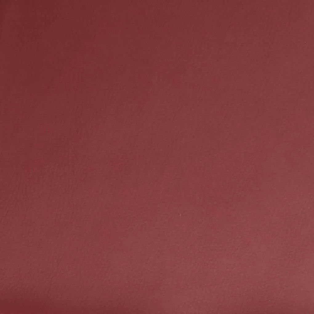 Cadeira de massagens couro artificial vermelho tinto