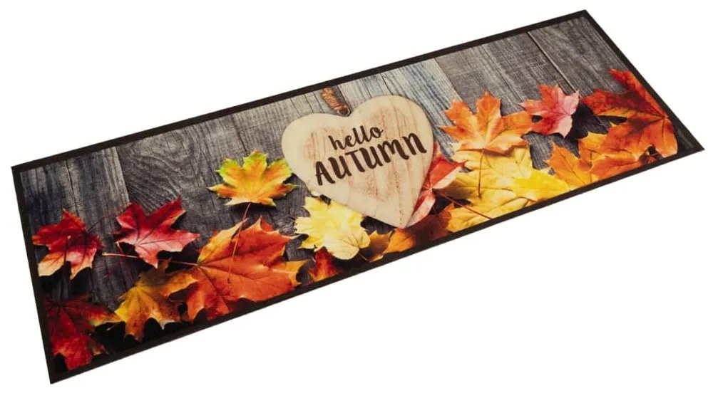 Tapete de cozinha lavável 60x180 cm veludo padrão autumn