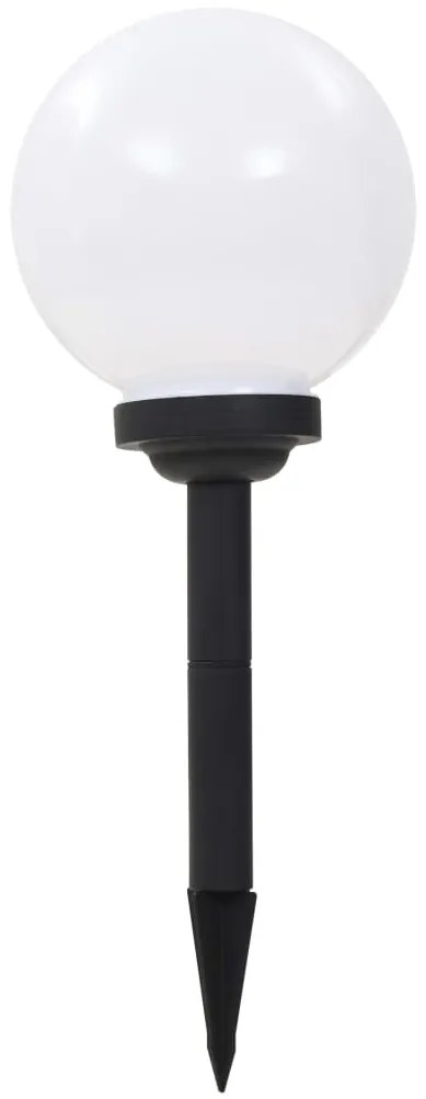 Candeeiro solar de exterior LED 3 pcs esférico 20 cm RGB