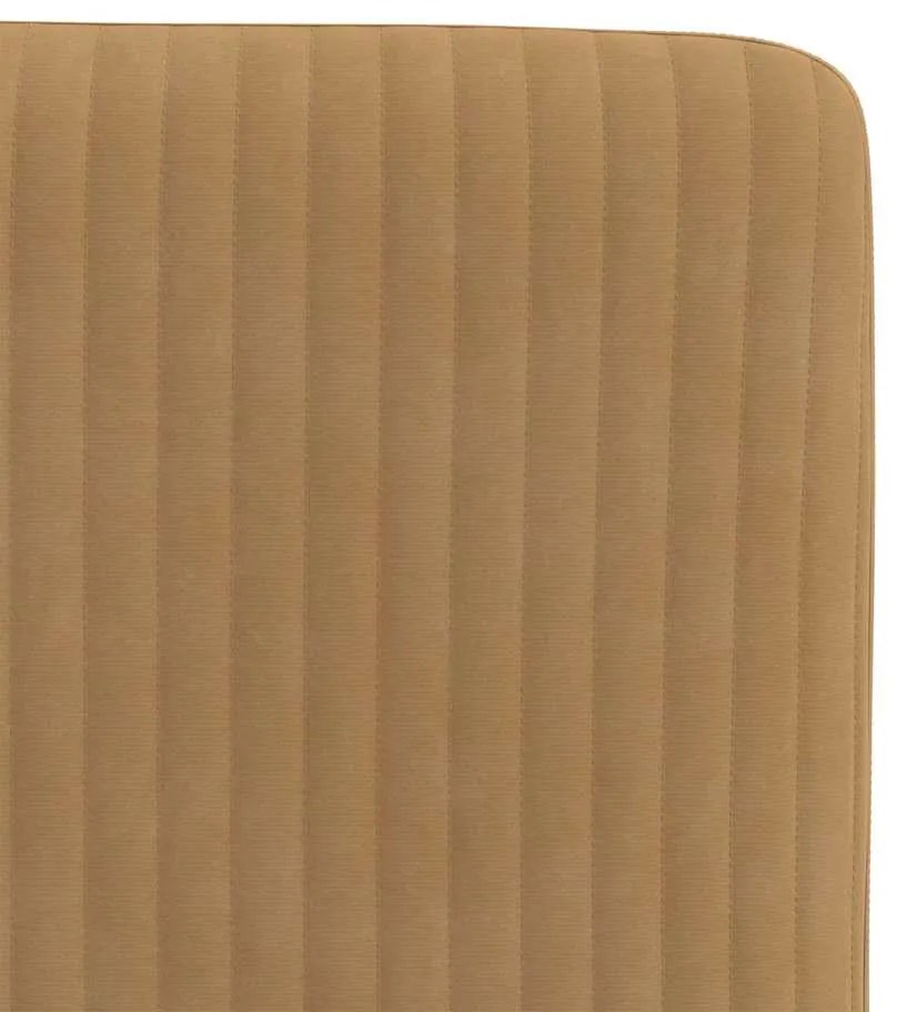 Cadeiras de jantar 6 pcs veludo castanho
