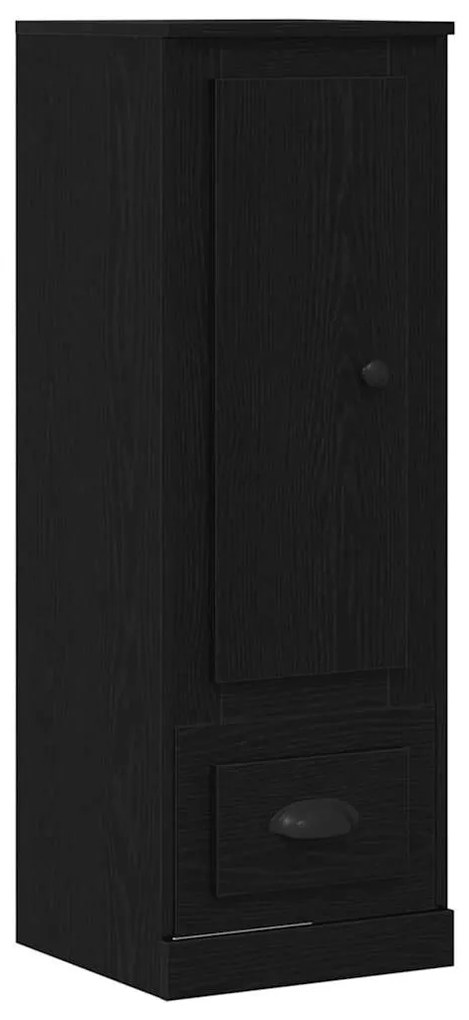 Highboard vidaXL Preto Carvalho 132x35,5x103,5 cm Madeira Engenharia