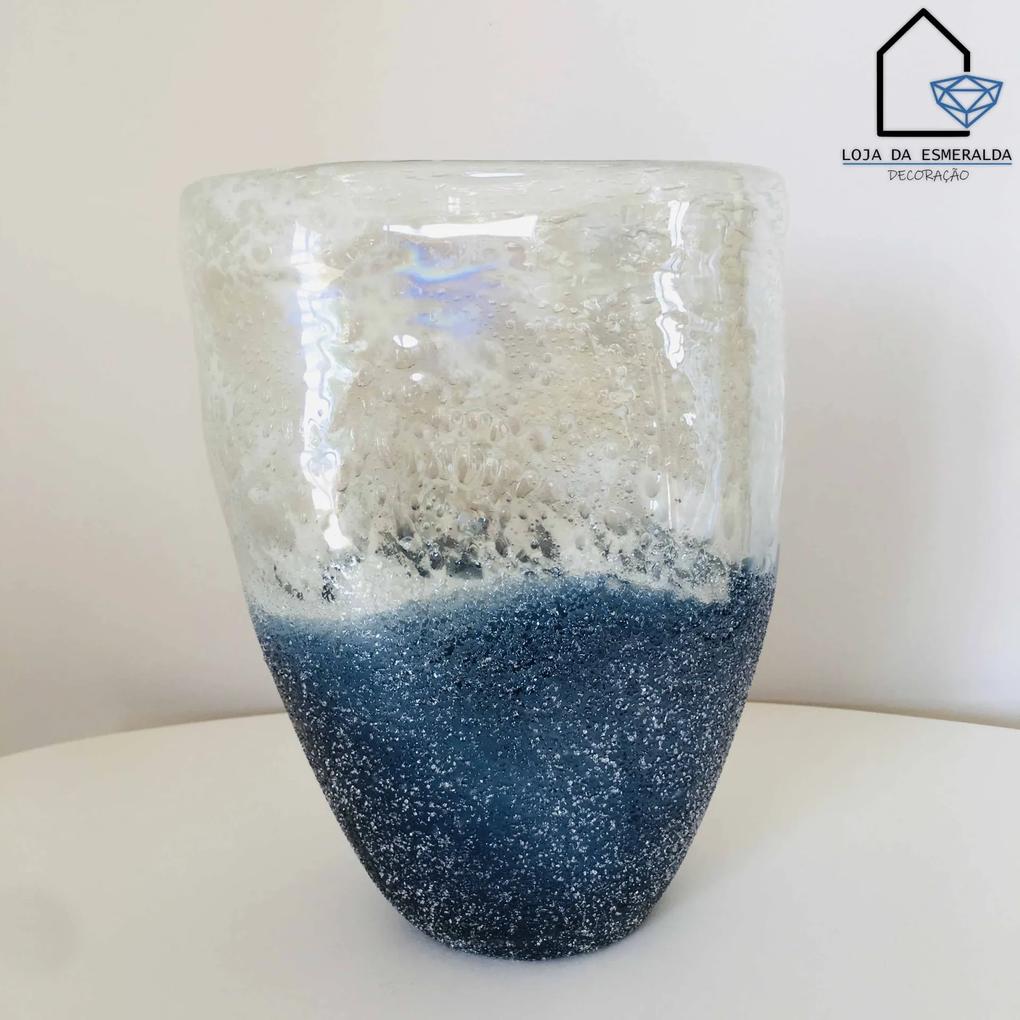 Jarra | Blue Glass | 18.5x11.5x25 CM