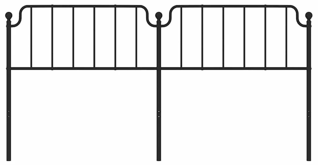 Cabeceira de cama 193 cm metal preto
