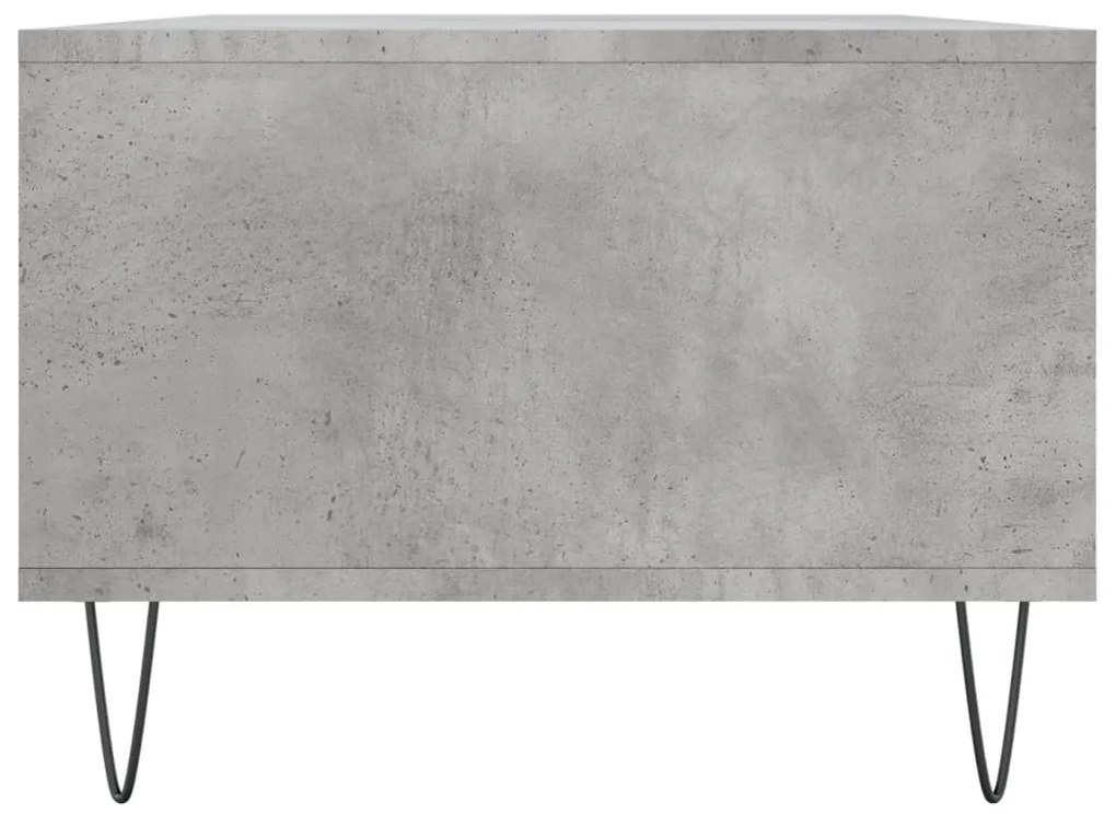 Mesa de centro 90x50x36,5 cm derivados madeira cinzento cimento