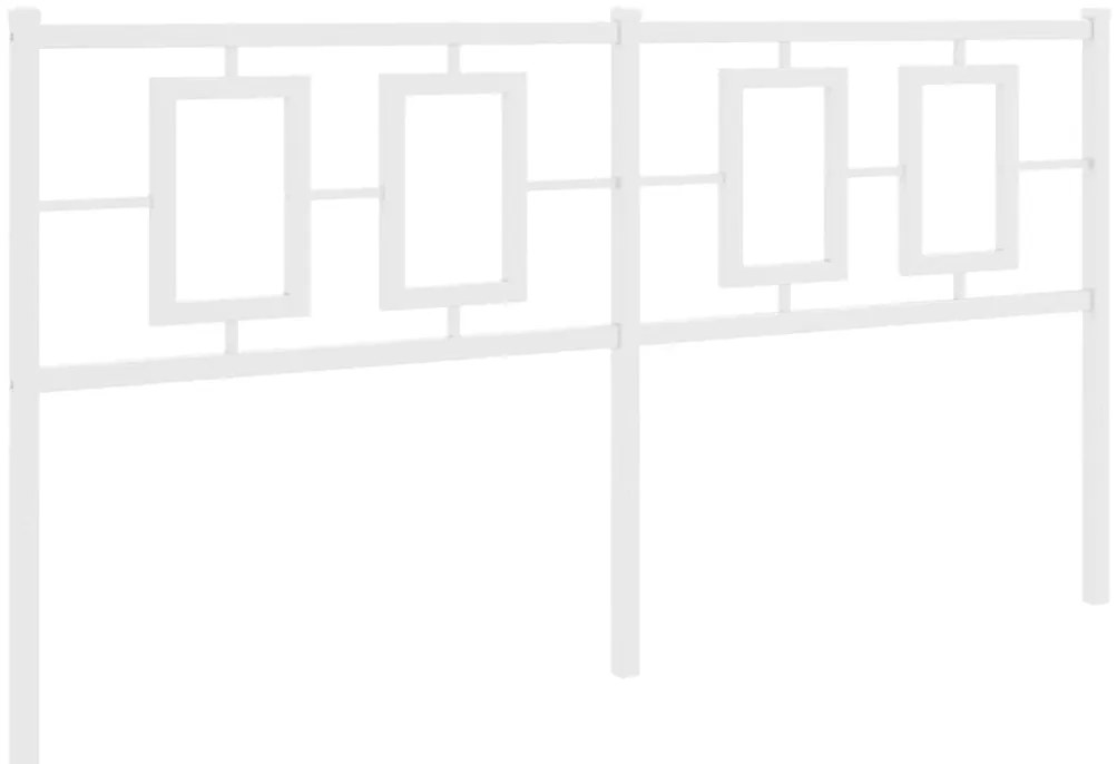 Cabeceira de cama 150 cm metal branco