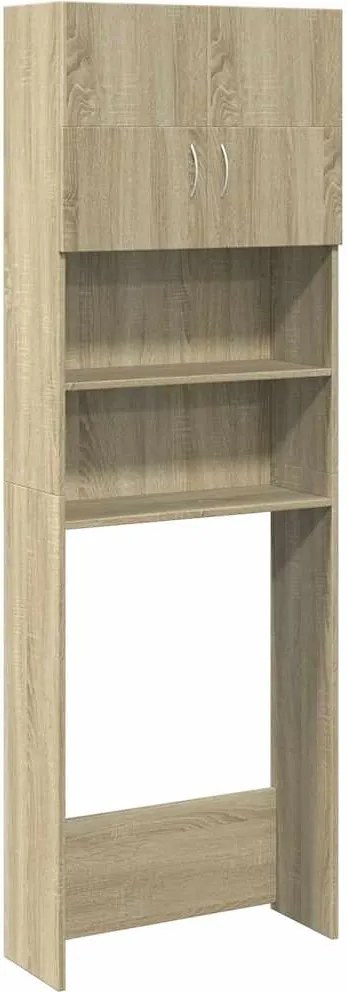 vidaXL Armário máquina lavar roupa 64x25,5x190 cm aglomerado carvalho