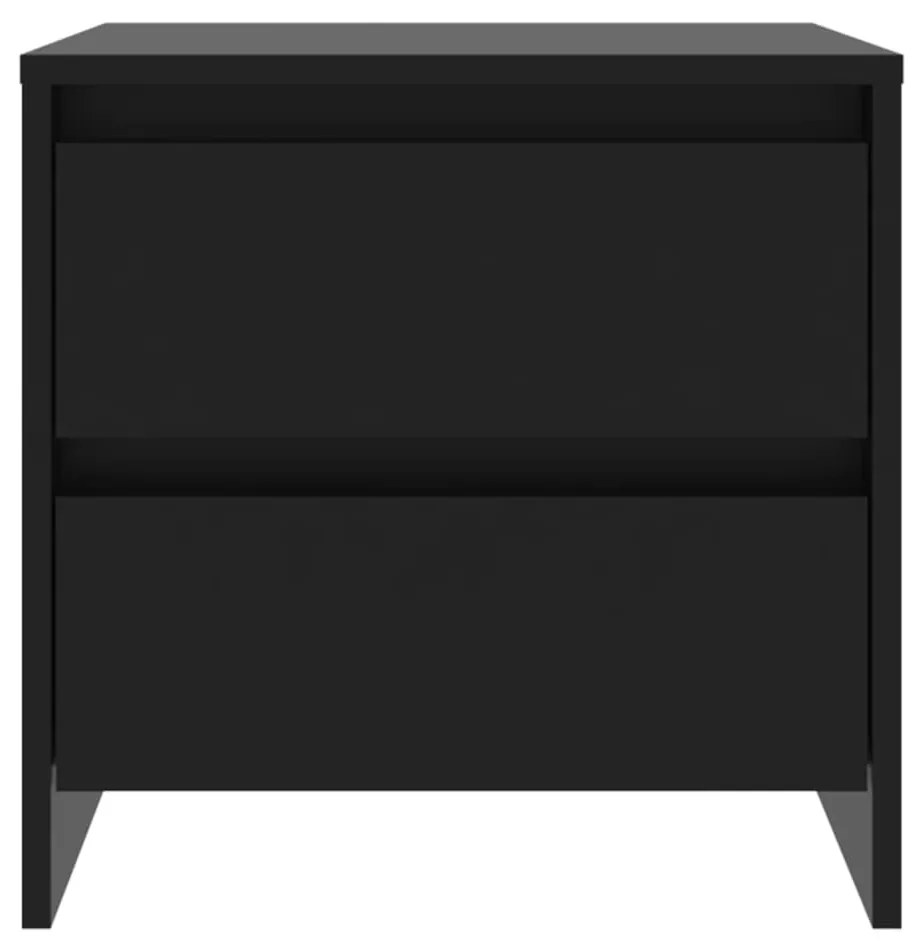 Mesa de cabeceira 45x34,5x44,5 cm aglomerado preto