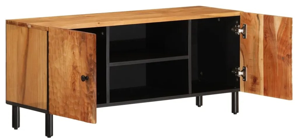 Móvel de TV 105x33x46 cm madeira de acácia maciça