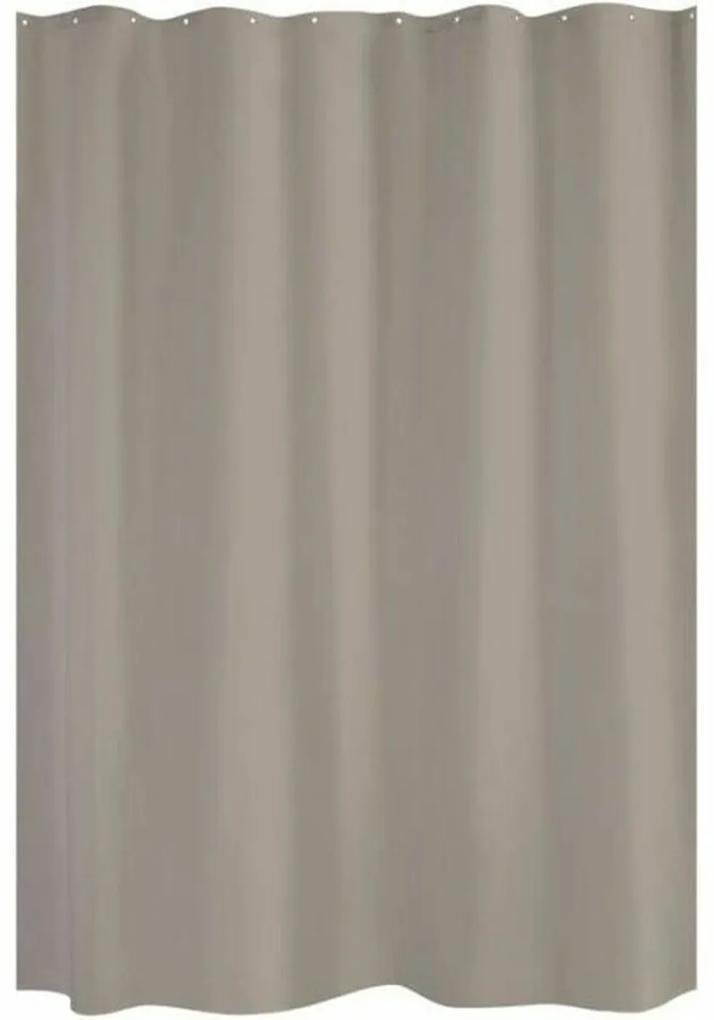 Cortina de Duche Gelco Uni Taupe 180 x 200 cm