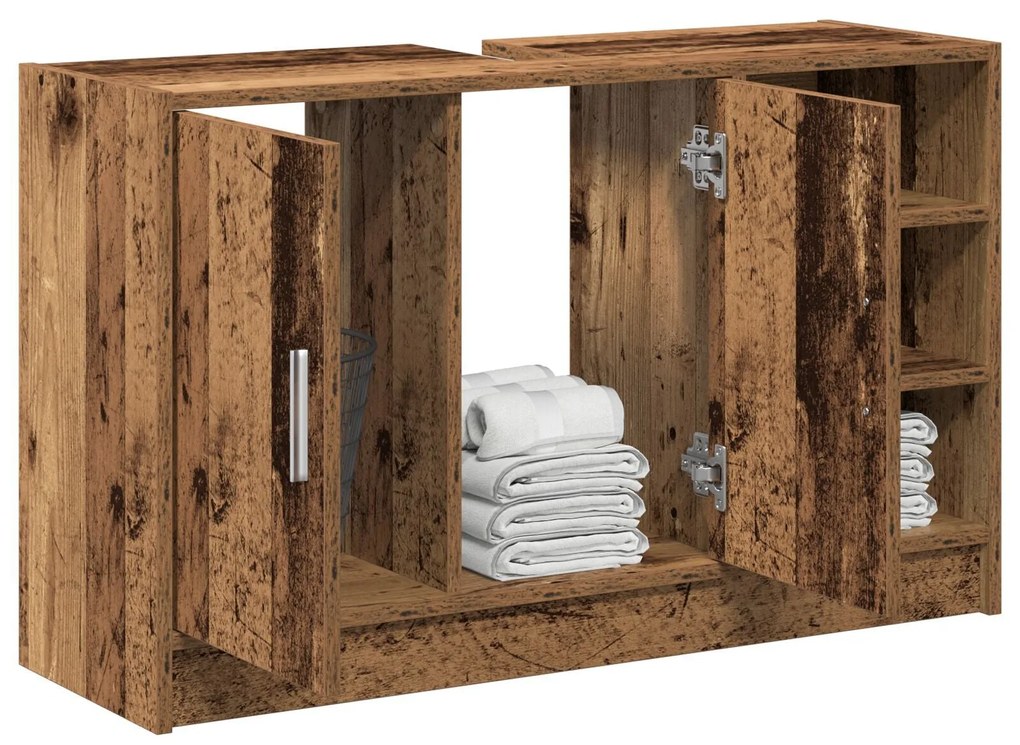 Gabinete para Pia Madeira Velha 90x29x55 cm Madeira Derivada