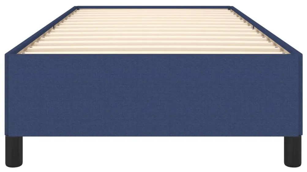 Estrutura de cama sem colchão 90x190 cm tecido azul