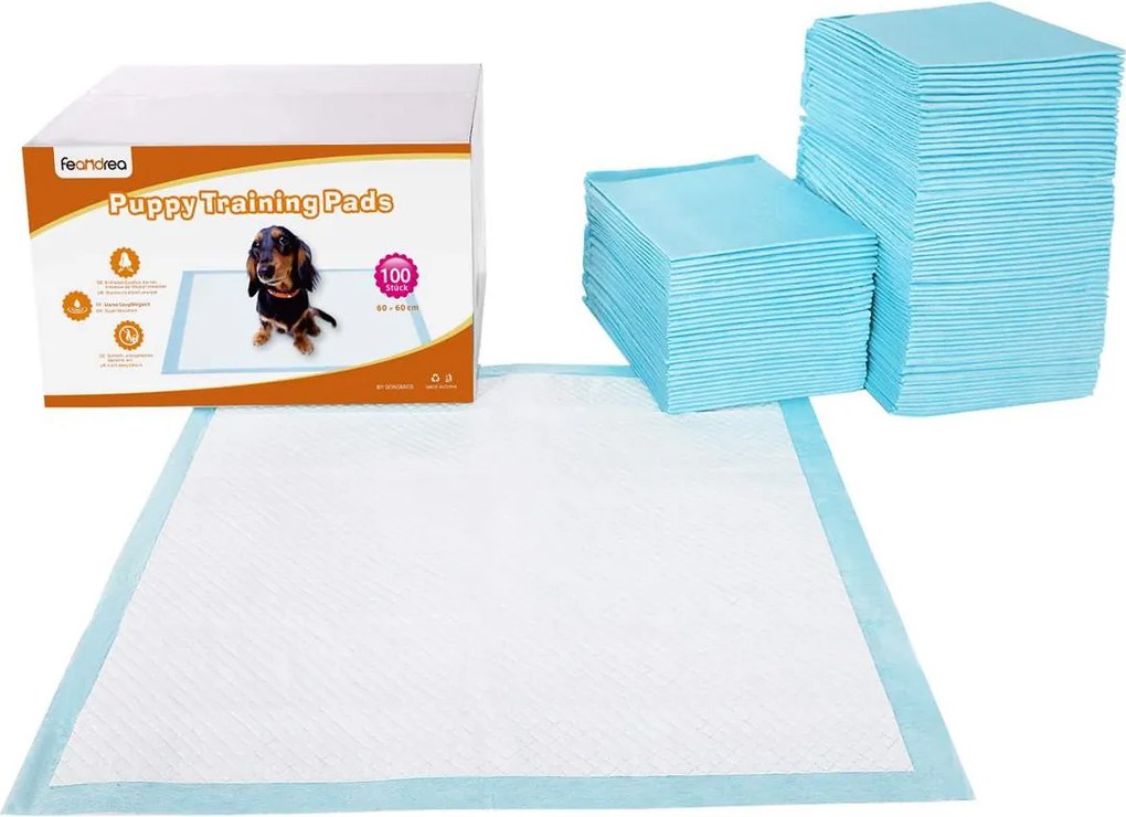 Almofadas higiénicas para cachorros 60 x 90 cm 100 unidades