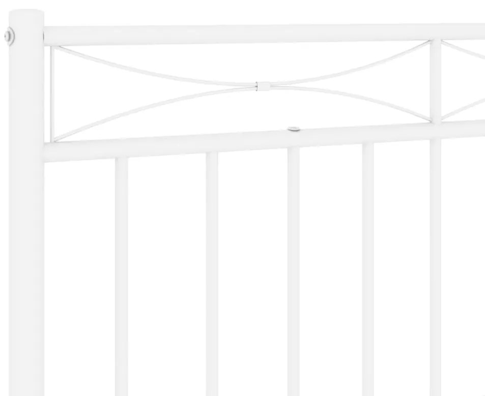 Cabeceira de cama 90 cm metal branco