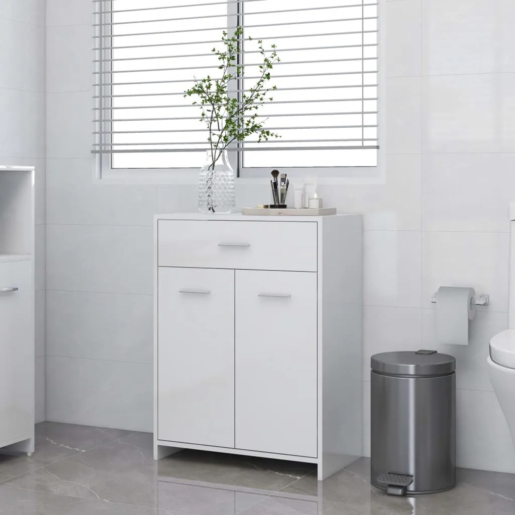 805030 vidaXL Armário casa de banho 60x33x80 cm contrapl. branco brilhante
