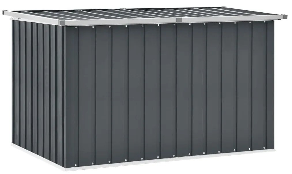 46266 vidaXL Caixa de arrumação para jardim 149x99x93 cm cinzento