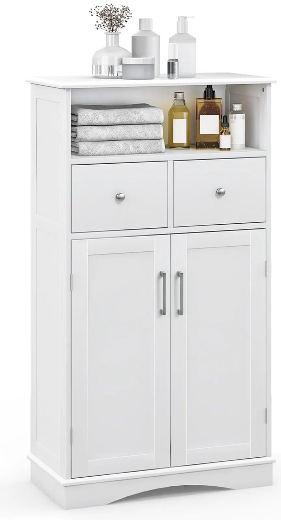 Armário de espelho de parede com porta dupla para banheiro e prateleira de armazenamento - preto