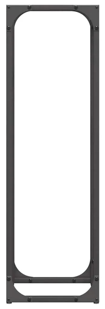Suporte para lenha 25x25x80 cm aço laminado a frio preto