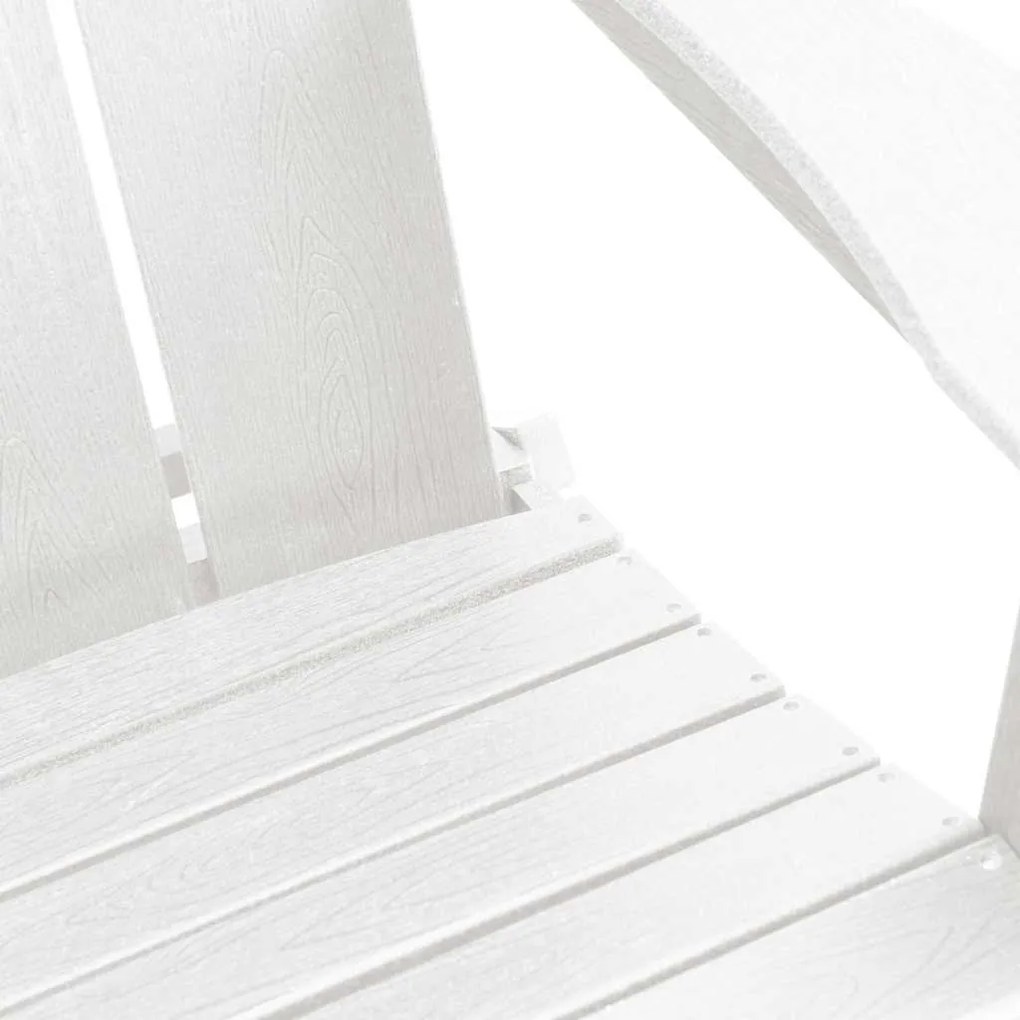 Cadeira Adirondack Reclinável Branca 74,5x80,5x90 cm HDPE