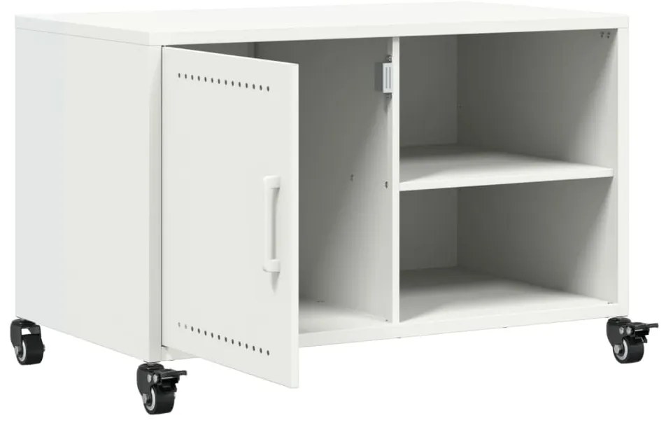 Móvel de TV 68x39x43,5 cm aço branco
