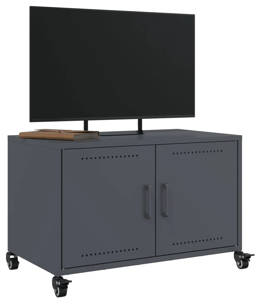 Móvel de TV 68x39x43,5 cm aço antracite