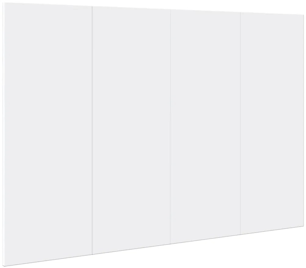 Cabeceira de cama c/ armários 120cm derivados de madeira branco