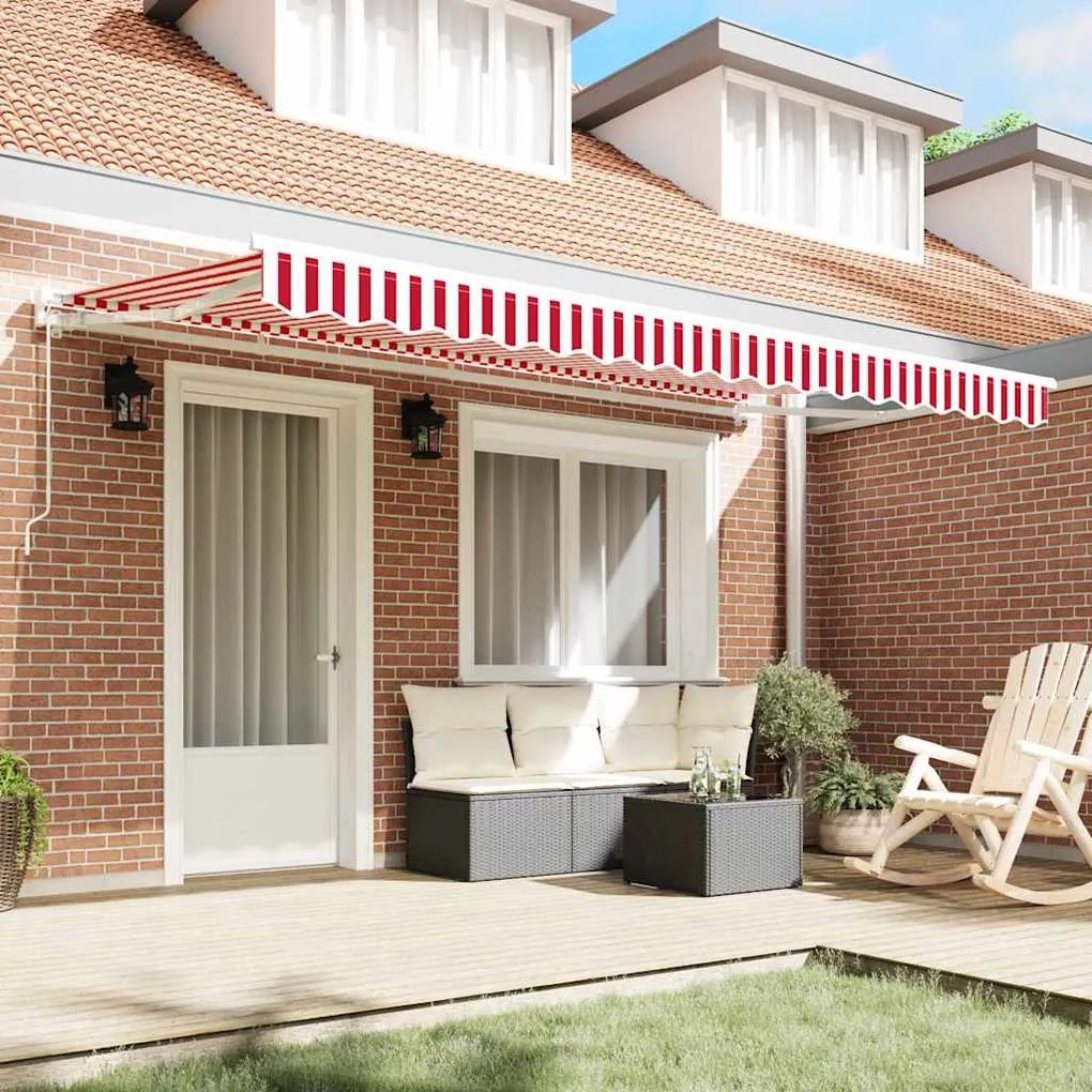 Tecido de Substituição para Toldo para Estrutura de 4x2 m Vermelho e B