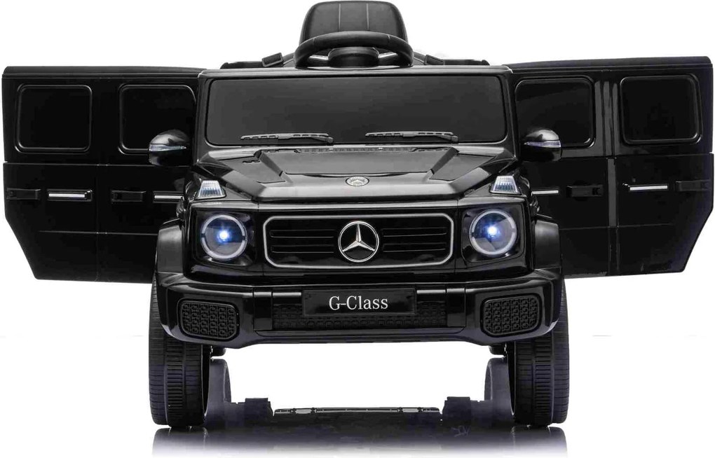 Carro elétrico Crianças 3 a 7 anos Mercedes-Benz 12V G580 Bateria Lìtio, controlo Remoto Preto