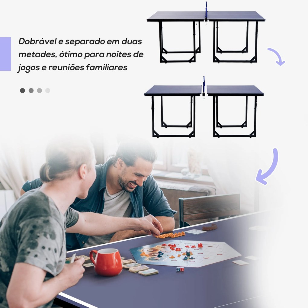 Mesa de Ping Pong Dobrável Mesa de Ping Pong Profissional com Rede e E