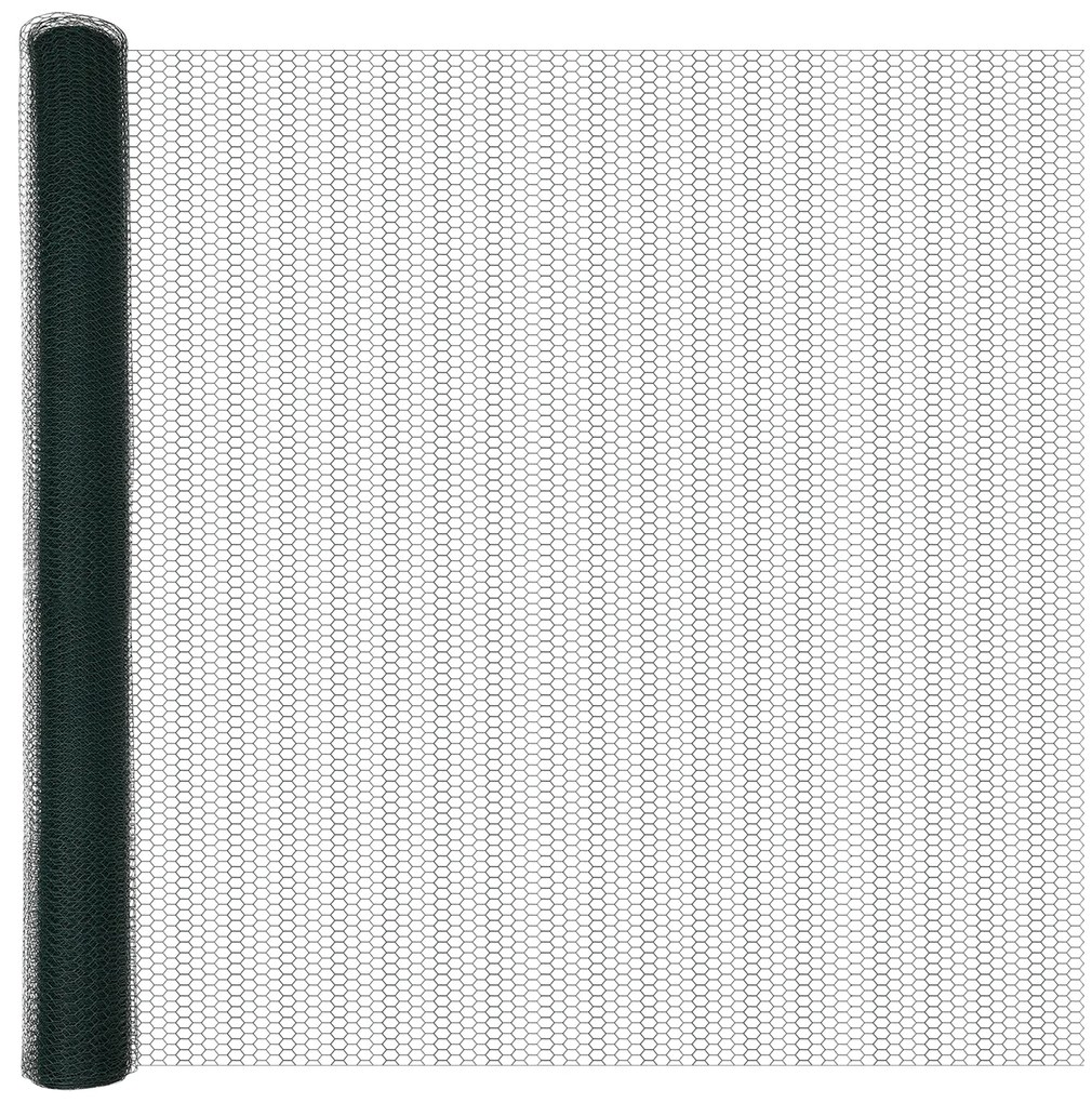 Cerca Hexagonal vidaXL Verde 1,4x50 m Aço