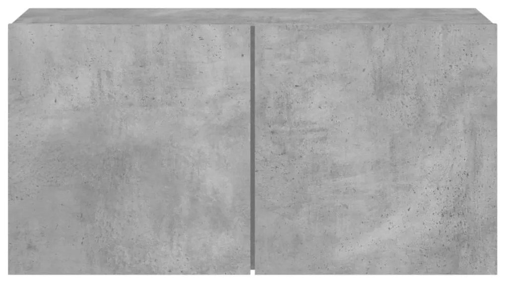 Móvel de parede para TV 80x30x41 cm cinzento cimento